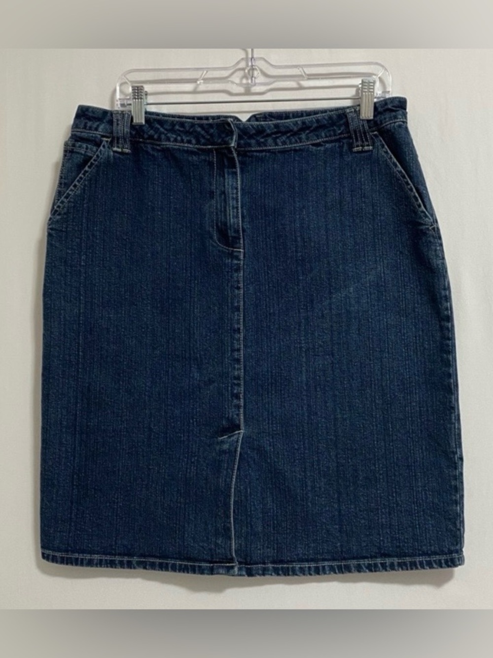 Saint Tropez West Dark Blue Denim Pencil Skirt